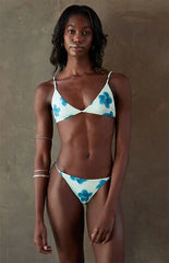 MAI Floral String Triangle Bikini Top