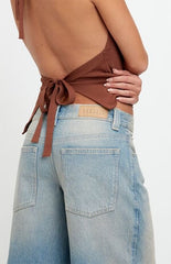 Pacsun Peyton Extreme Jorts Light Blue Tint