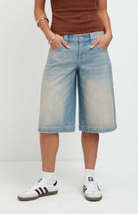 Pacsun Peyton Extreme Jorts Light Blue Tint