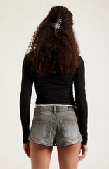 Pacsun Jamie Low Rise Jean Micro Shorts Faded Black