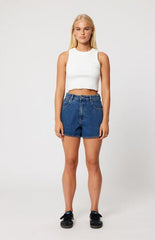 ABRAND Bella High Waisted Venice Denim Shorts
