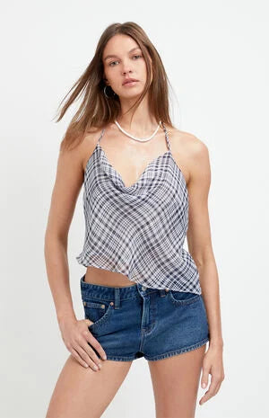 Pacsun Jamie Low Rise Jean Micro Shorts Dark blue