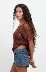Pacsun Jamie Low Rise Jean Micro Shorts Button Pocket Dark Blue