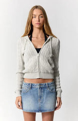 Pacsun Piper Stretch Medium Blue Jean Micro Mini Skirt