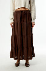 Rhythm Classic Tiered Maxi Skirt