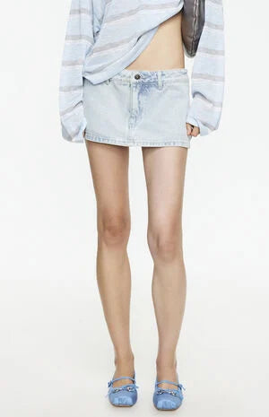 LIONESS Rhode Denim Mini Skort