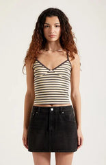 Pacsun Bella Black Mid Rise Jean Mini Skirt