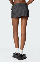 Edikted Textured Buckled Mini Skort