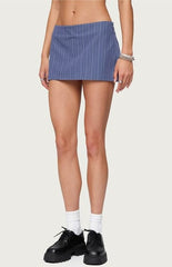 Edikted Frankey Pinstripe Mini Skort