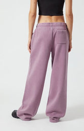 Pacsun Purple Ultra Soft Fleece Core Vintage Wash Baggy Sweatpants
