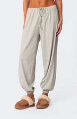 Edikted Rosanna Waffle Pajama Sweatpants