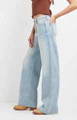 Pacsun Casey Low Rise Baggy Jeans Light Blue Washed