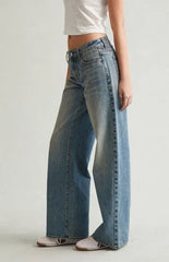 Pacsun Casey Low Rise Baggy Jeans Medium Indigo Tinted