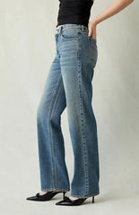 Pacsun Jordyn Low Rise Straight Leg Jeans Medium Blue Tinted