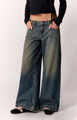 Pacsun Sloane Low Rise Ultra Baggy Jeans Dark Blue Tint