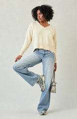 Pacsun Casey Low Rise Baggy Jeans Light Blue Tinted