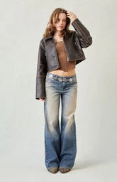 Pacsun Casey Low Rise Baggy Jeans Dark Blue Tinted