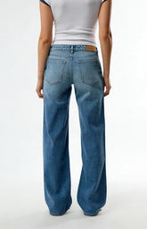Pacsun Zoe Low Rise Girlfriend Jeans Medium Blue