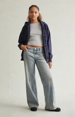 Pacsun Casey Low Rise Baggy Jeans Medium Indigo Tint