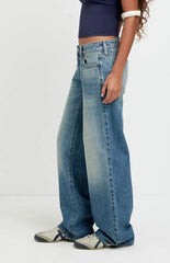Pacsun Zoe Low Rise Girlfriend Jeans Tinted Medium Blue