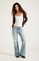 Pacsun Charlie Low Rise Baggy Bootcut Jeans Light Blue