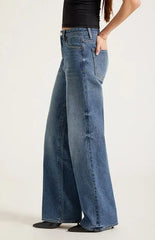 Pacsun Madison High Waisted Girlfriend Jeans Medium Blue