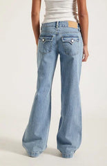 Pacsun Casey Low Rise Baggy Jeans Double Button Medium Indigo