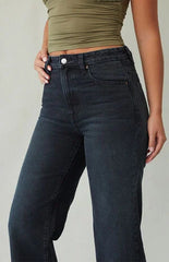 Pacsun Madison High Waisted Girlfriend Jeans Black