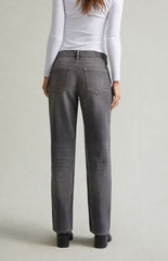 Pacsun Jordyn Low Rise Straight Leg Jeans Contrast Stitch Gray