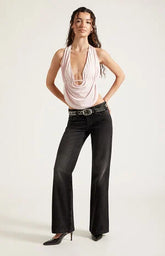 Pacsun Charlie Low Rise Baggy Bootcut Jeans Black
