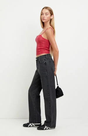 Pacsun Alex Relaxed Straight Jeans Black