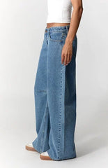 Pacsun Ronnie Ultimate Low Rise Barrel Jeans Medium Blue