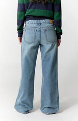 Pacsun Zoe Low Rise Girlfriend Jeans Medium Blue Wash