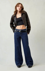 Pacsun Casey Low Rise Baggy Jeans Dark Indigo