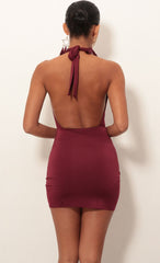 Bodycon Dress In Plum