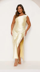 Isadora Satin Maxi Dress