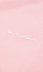 Lucy Oversized Cropped Crewneck in Pink