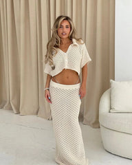 Isolde | Women'S Crochet Summer Vacation Two-Piece Cover-Up