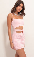 Cutout Dress in Light Pink