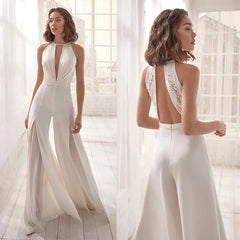 Alessandra Backless Formal Jumpsuit