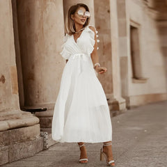 Olivia Ruffle Maxi Dress