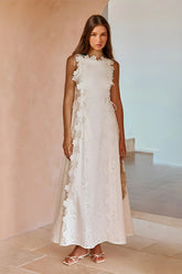 Arabella Lace-Up Maxi Dress