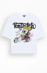 Von Dutch Eyeball Motorcycle Cropped T-Shirt