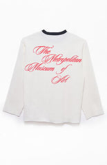 The Met x Pacsun Passion Cropped Waffle Knit Long Sleeve T-Shirt