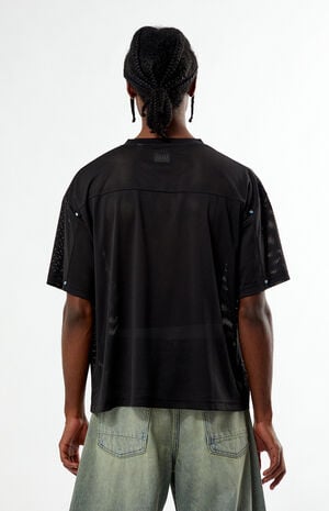 Pacsun Blue V-Neck Cropped Jersey