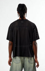 Pacsun Blue V-Neck Cropped Jersey