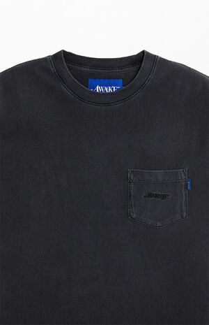 Awake NY Washed Black Pocket T-Shirt