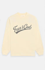 Fear of God ESSENTIALS Cream Merch Long Sleeve T-Shirt