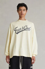 Fear of God ESSENTIALS Cream Merch Long Sleeve T-Shirt