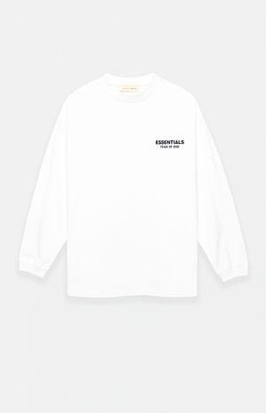 Fear of God ESSENTIALS Bright White Classic Long Sleeve T-Shirt